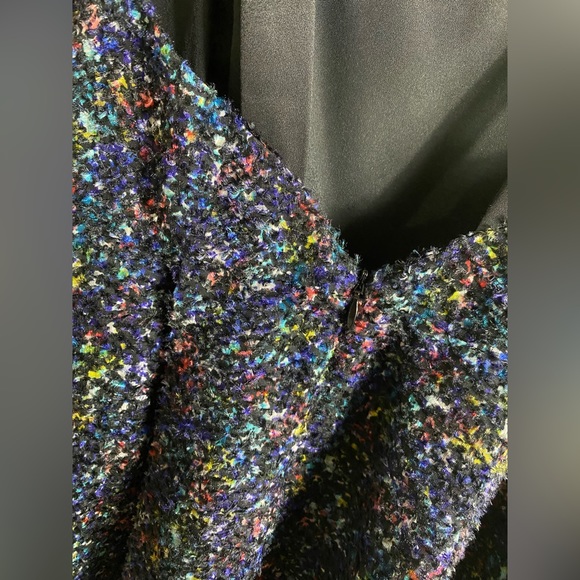 BCBGeneration Double Strap Print Cocktail Dress, Black/ Multi - Picture 7 of 7